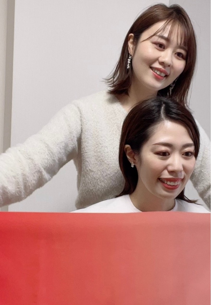パーソナルカラー診断の様子