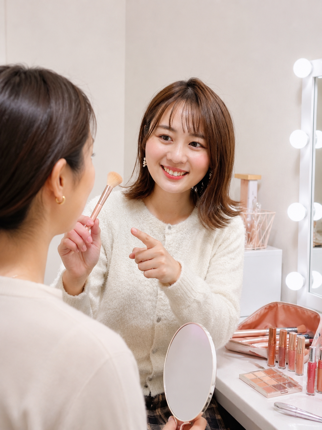 メイクレッスンの様子